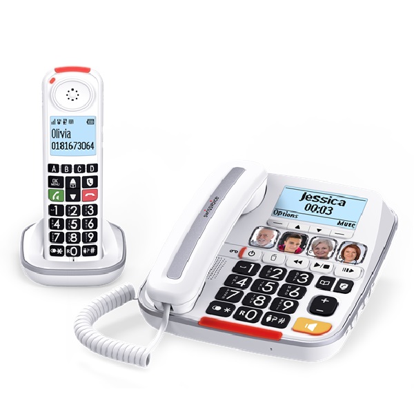 Teléfono Swissvoice combo fijo e inalámbrico